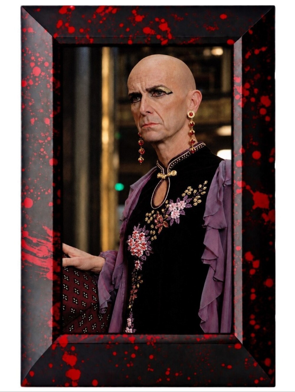 Liz Taylor Lgbt american horror Story Ahs HOTEL Goth Gothic Framed Drag Queen
